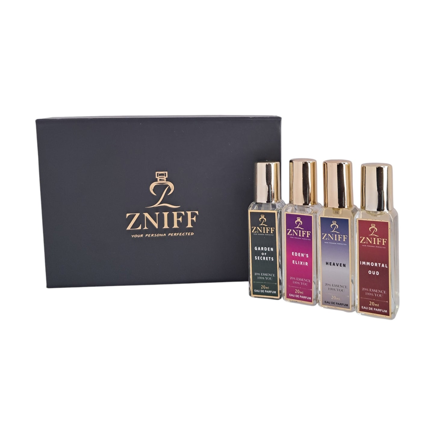 Zniff Gift set 4 in 1: The Art of Fragrance Immortal Oud, Eden's Elixer, Garden of Secrets, Heaven (20ml*4) - Zniff - Fragrance
