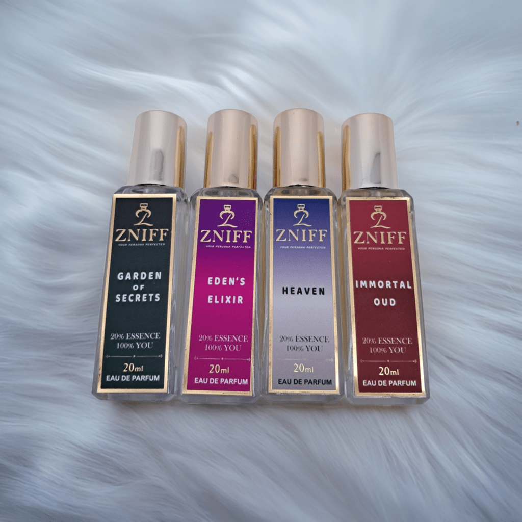 Zniff Gift set 4 in 1: The Art of Fragrance Immortal Oud, Eden's Elixer, Garden of Secrets, Heaven (20ml*4) - Zniff - Fragrance