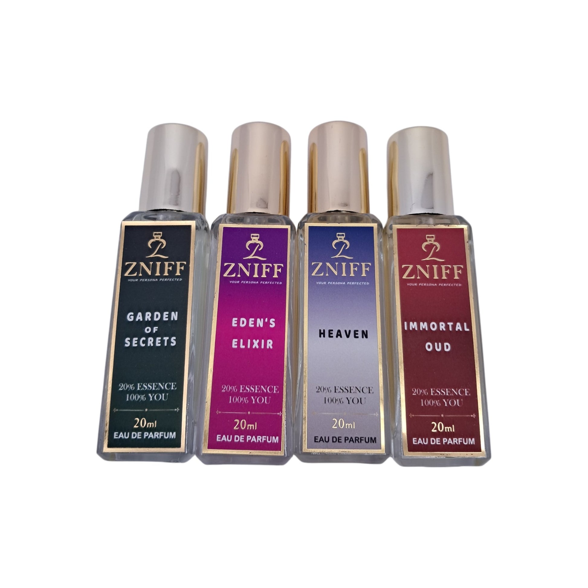 Zniff Gift set 4 in 1: The Art of Fragrance Immortal Oud, Eden's Elixer, Garden of Secrets, Heaven (20ml*4) - Zniff - Fragrance