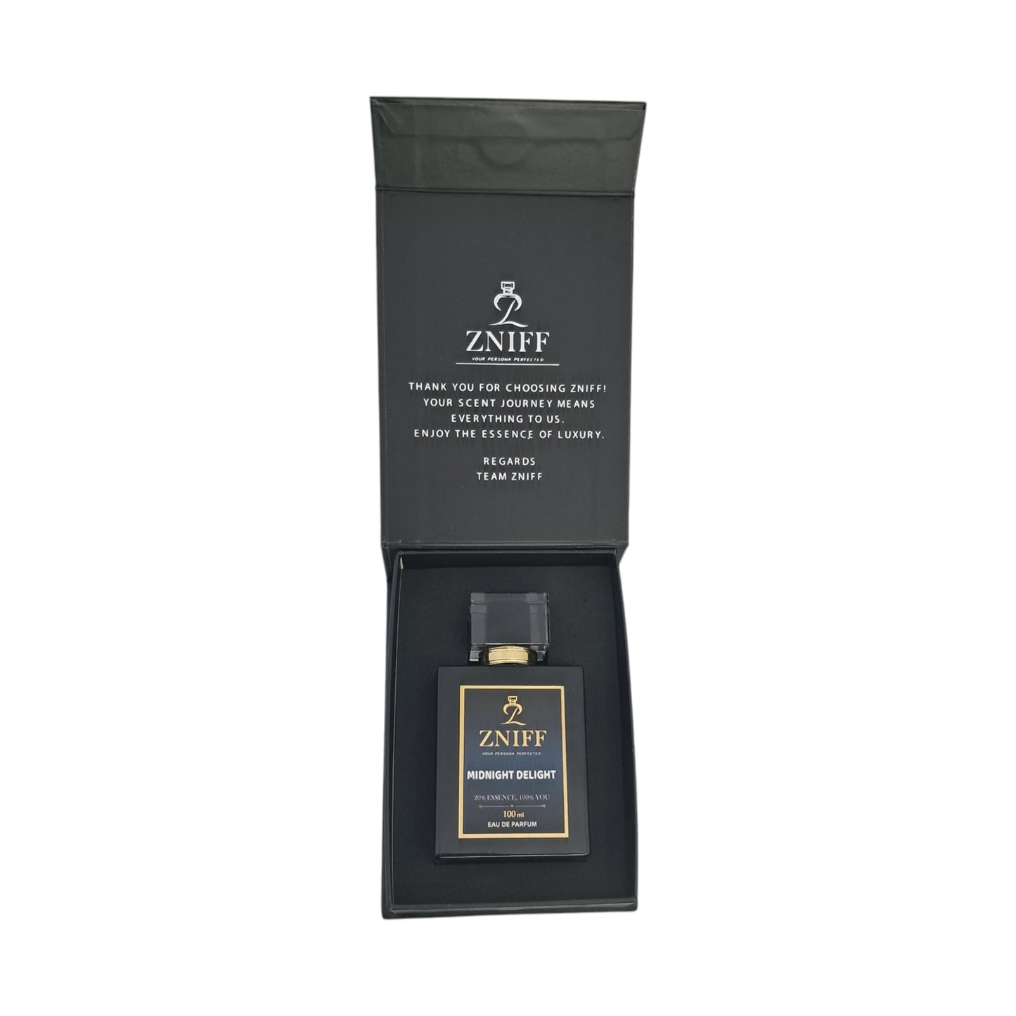 Zniff Midnight Delight (100ML) | Unisex Perfume | Long - Lasting Fragrance for Men & Women | Sophisticated Scent for All Occasions | Fresh, Invigorating, and All - Day Wear | Perfect for Gifting - Zniff - Fragrance