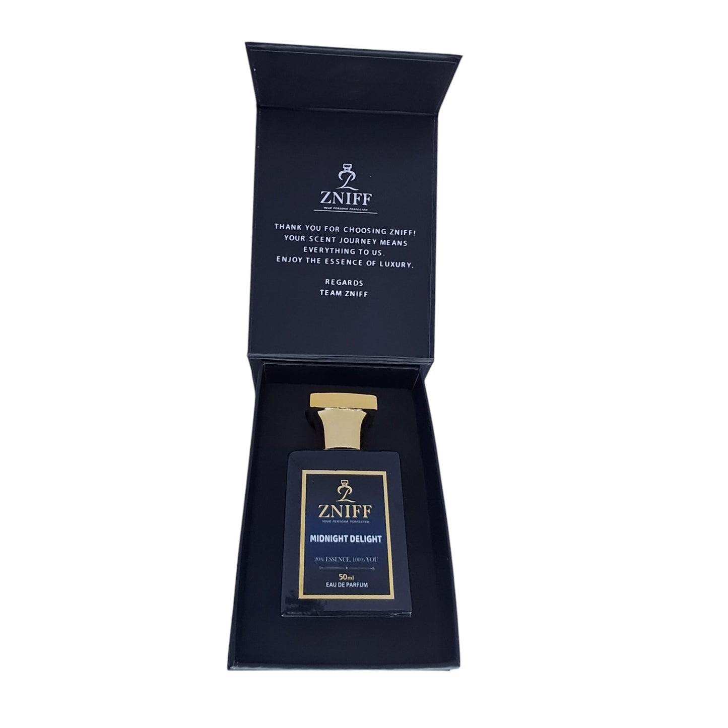 Zniff Midnight Delight(50ml) | Unisex Perfume | Long - Lasting Fragrance for Men & Women | Sophisticated Scent for All Occasions | Fresh, Invigorating, and All - Day Wear | Perfect for Gifting - Zniff - Fragrance